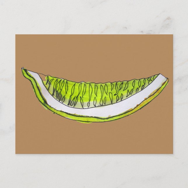 Lemon Slice Frucht Aquarellbild Postkarte (Vorderseite)