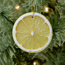 Lemon Slice Hängenschmuck Keramik Ornament