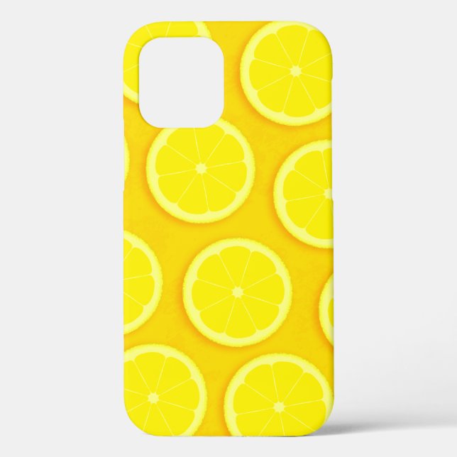 Lemon Slice hellgelbe Grafik-iPhone Case-Mate iPhone Hülle (Rückseite)