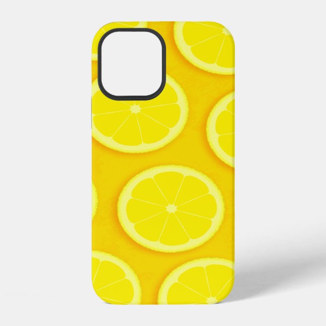 Lemon Slice hellgelbe Grafik-iPhone iPhone Hülle (Rückseite)