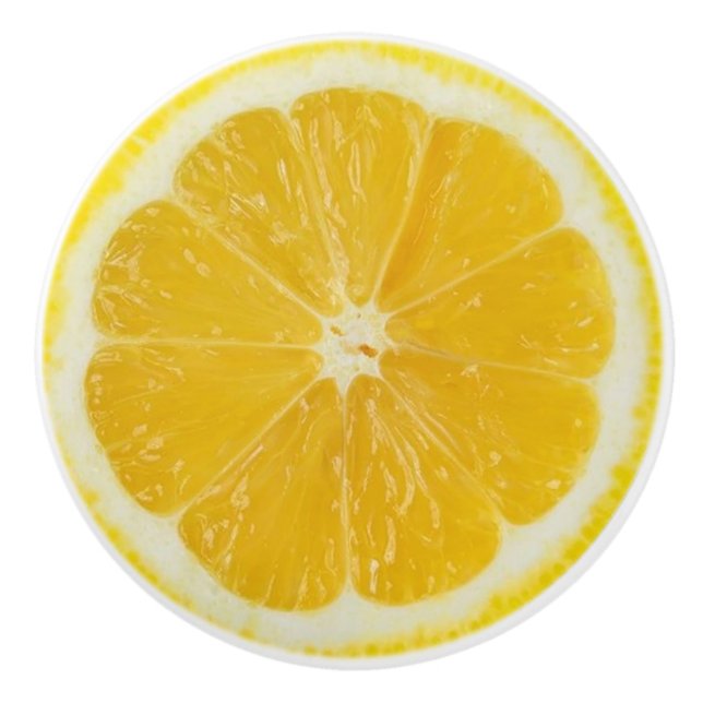 Lemon Slice Keramikknauf (Vorderseite)