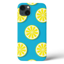 Lemon Slice Muster iPhone Case