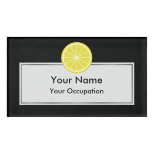 Lemon Slice Namenschild