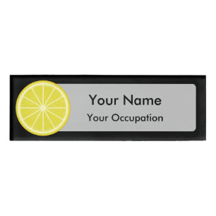 Lemon Slice Namenschild