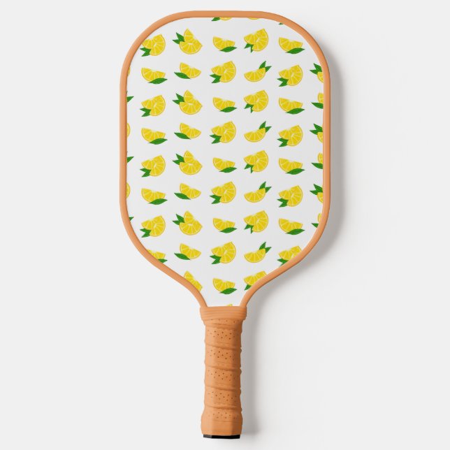 Lemon Slice Niedlich Citrus Ladys Pickleball Paddl Pickleball Schläger (Rückseite)