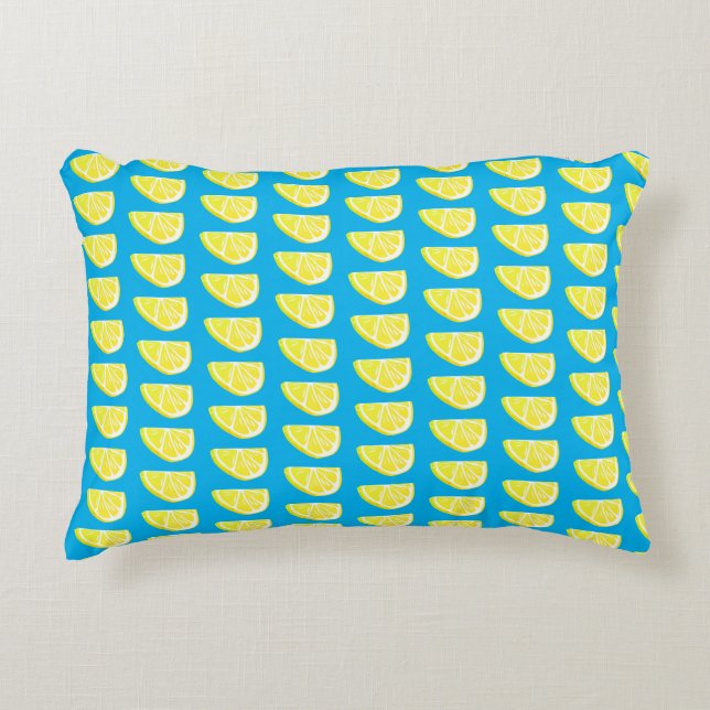 Lemon Slice Pattern Dekokissen (Vorderseite)