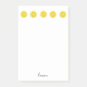 Lemon Slice post es Aufkleber Notizen. Post-it Klebezettel