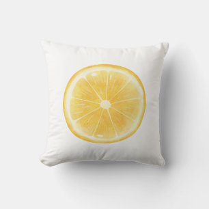 Lemon Slice Print Kissen