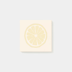 Lemon Slice Print Sticknotes Post-it Klebezettel