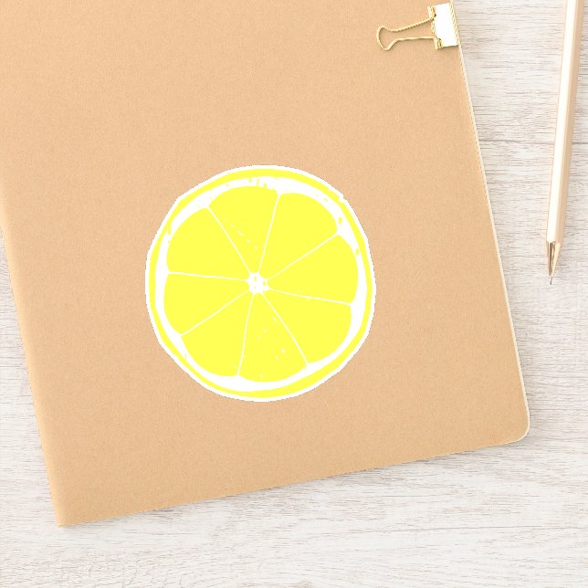 Lemon Slice Sticker (Notizbuch)