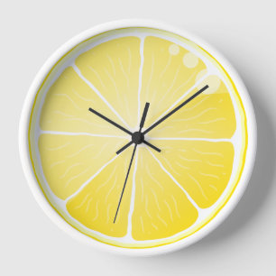 Lemon Slice Wanduhr