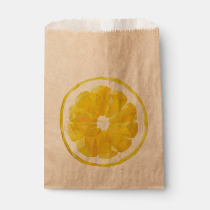 Lemon Slice Yellow Geometric Design Geschenktütchen