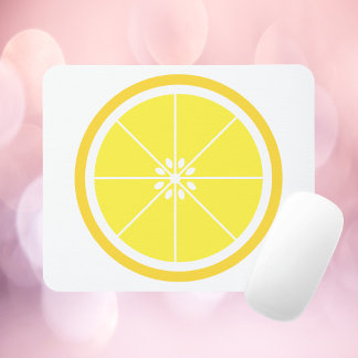 Lemon Slice Yellow Mousepad