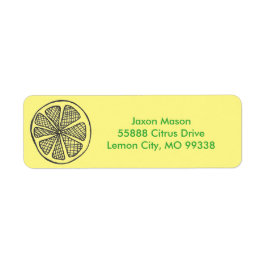 Lemon Slices Address Labels