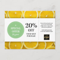 Lemon Slices Custom Coupon Discount