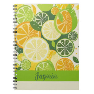 Lemon Slices Pattern Notizblock