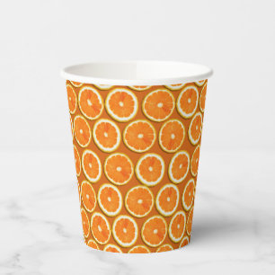 Lemon Slices Pattern Pappbecher