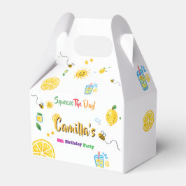 Lemon Sommer Thema Kindergeburtstag  Geschenkschachtel