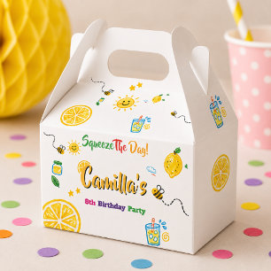 Lemon Sommer Thema Kindergeburtstag Geschenkschachtel