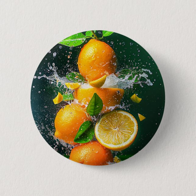 Lemon Splash Button (Vorderseite)