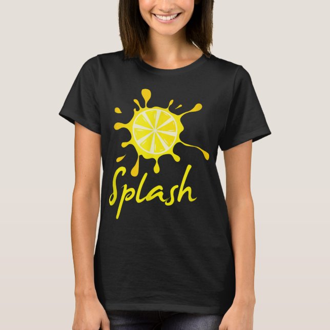 Lemon Splash Summer Frucht Drink Limonade T-Shirt (Vorderseite)