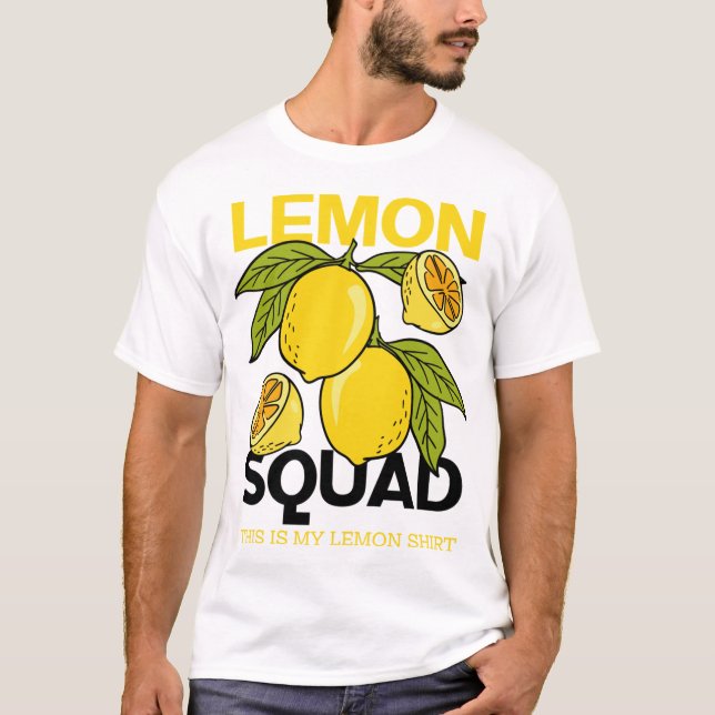 Lemon Squad Funny Lemonade Summer Citrus Frucht T-Shirt (Vorderseite)