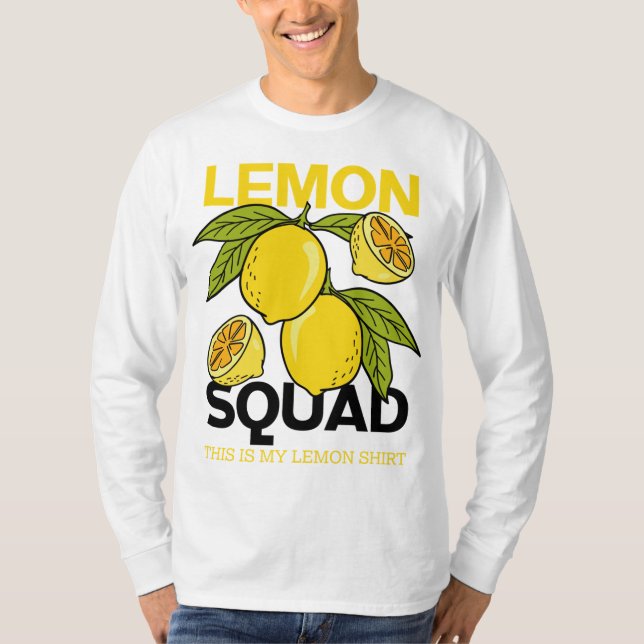 Lemon Squad Funny Lemonade Summer Citrus Frucht T-Shirt (Vorderseite)