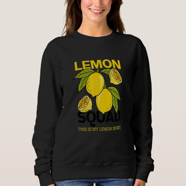 Lemon Squad Lemonade Summer Citrus Frucht Sweatshirt (Vorderseite)