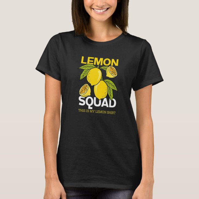 Lemon Squad Lemonade Summer Fruice T-Shirt (Vorderseite)