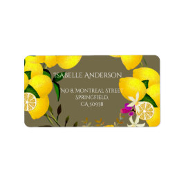 Lemon Squeeze Adressaufkleber