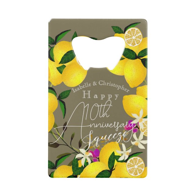 Lemon Squeeze Geldbeutel Flaschenöffner (Vorderseite)