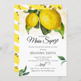 Lemon Squeeze Modern Bridal Dusche Einladung