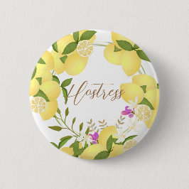 Lemon Squeeze White Button