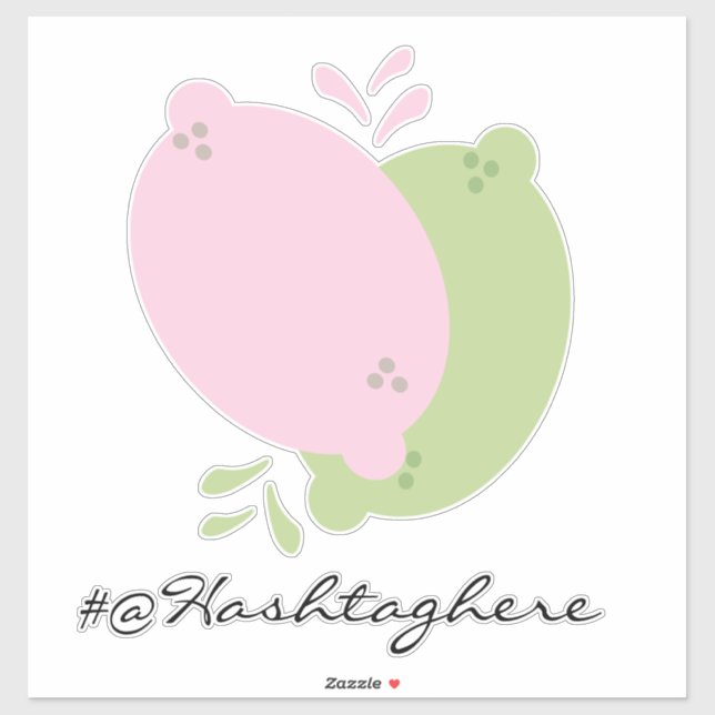 Lemon Squeezed Dripping Name Script Car Decal Aufkleber (Blatt)