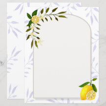 Lemon Stationery Paper