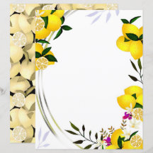 Lemon Stationery Paper