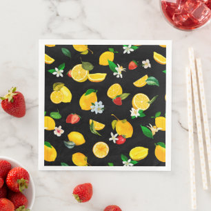 Lemon & Strawberry 5 Serviette