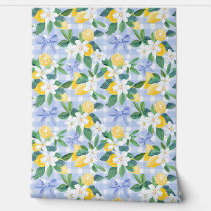 Lemon Summer Bows Wallpaper Tapete