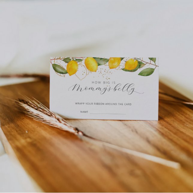 Lemon Summer Wie groß ist Mommys Bauchzettel Begleitkarte (Von Creator hochgeladen)