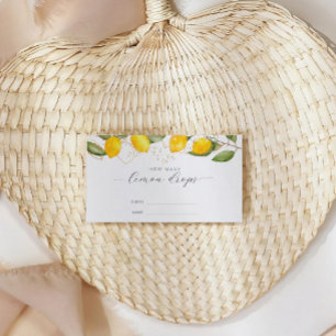 Lemon Summer Wie viele Lemon Drops Spiel Begleitkarte