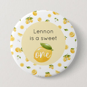Lemon Sweet One 1. Geburtstag Button
