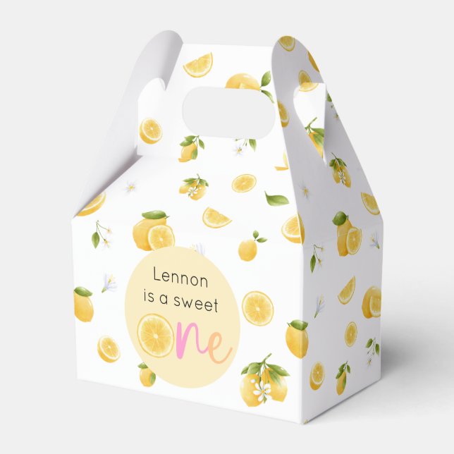 Lemon Sweet One Geburtstag Geschenkschachtel (Vorderseite)