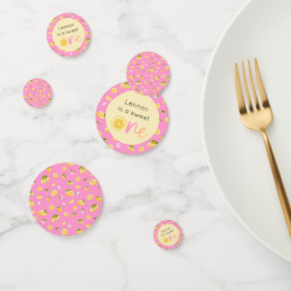 Lemon Sweet One Geburtstag Konfetti