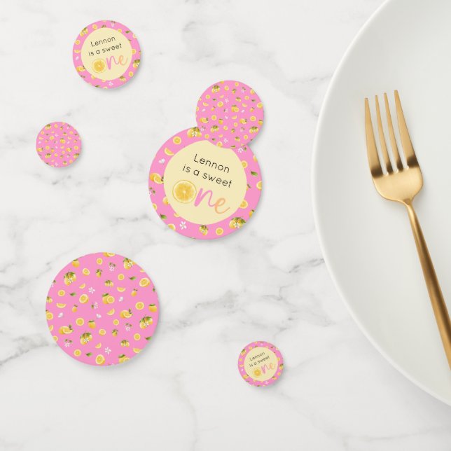 Lemon Sweet One Geburtstag Konfetti (Gruppe)