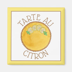Lemon Tart Tarte au Citron Curd Pie Backfood Magnet