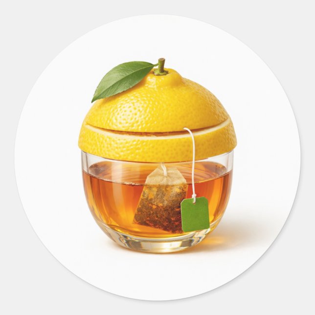 Lemon Tea Glass Sticker (Vorderseite)