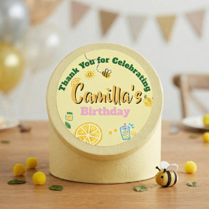Lemon-Thema zum Kindergeburtstag Runder Aufkleber