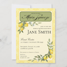 Lemon Themed Bridal Shower Invitation Einladung