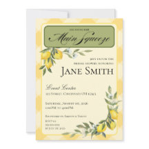 Lemon Themed Bridal Shower Invitation