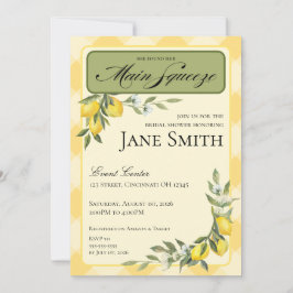Lemon Themed Bridal Shower Invitation Einladung